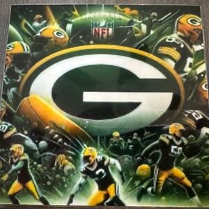 4 4x4 coasters!! Greenbay Packers